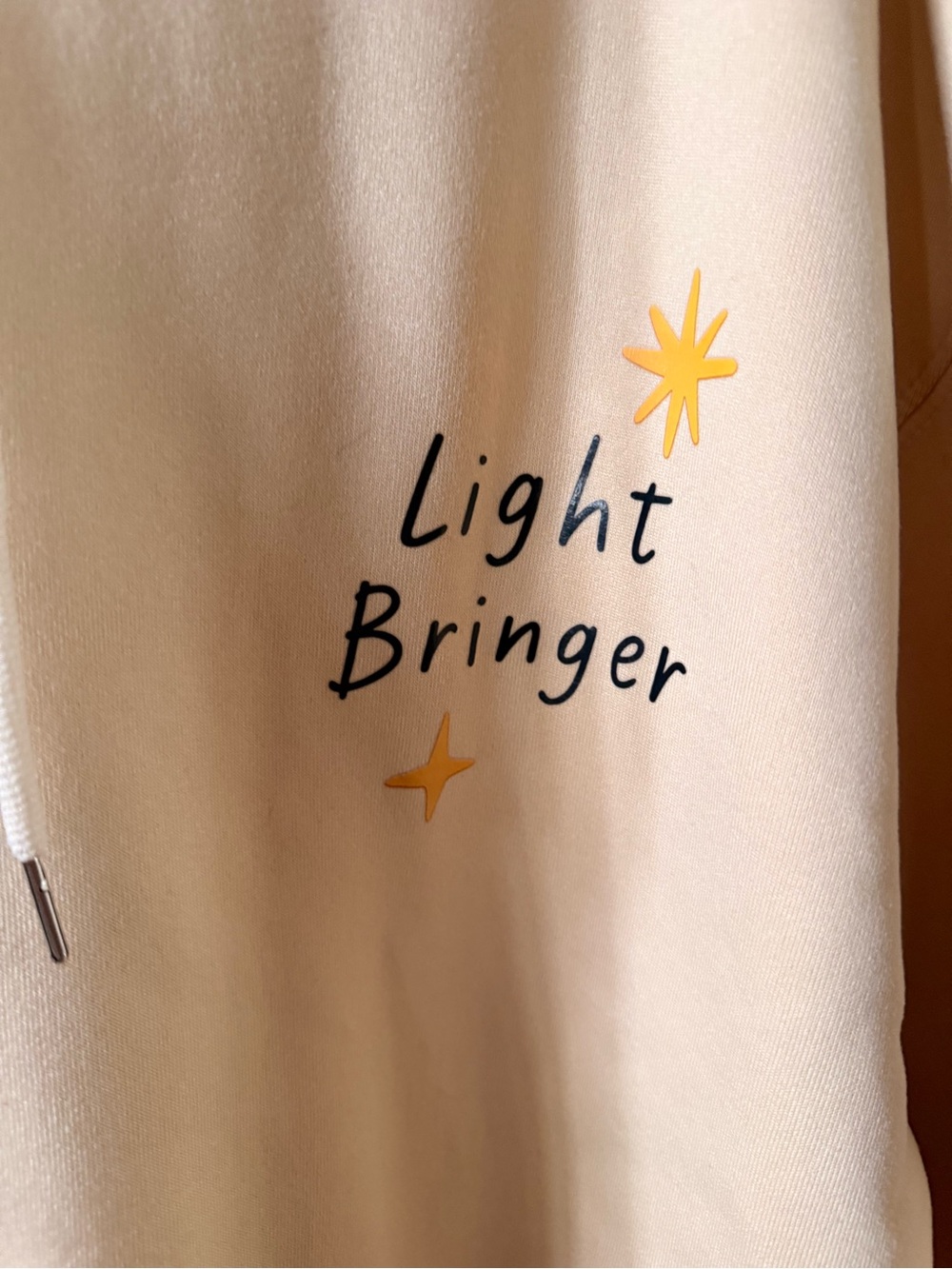 Brand new Source Unknown Cream "Light Bringer" Hoodie - Picture 2 of 3